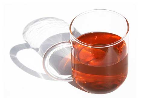 Cup of calendula tea