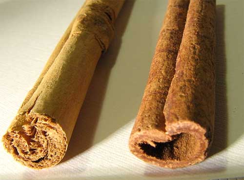 Celyon and Indonesian cinnamon