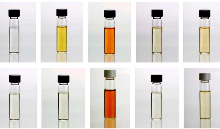 Essential oils in vials