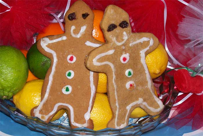 Homemade ginger bread men