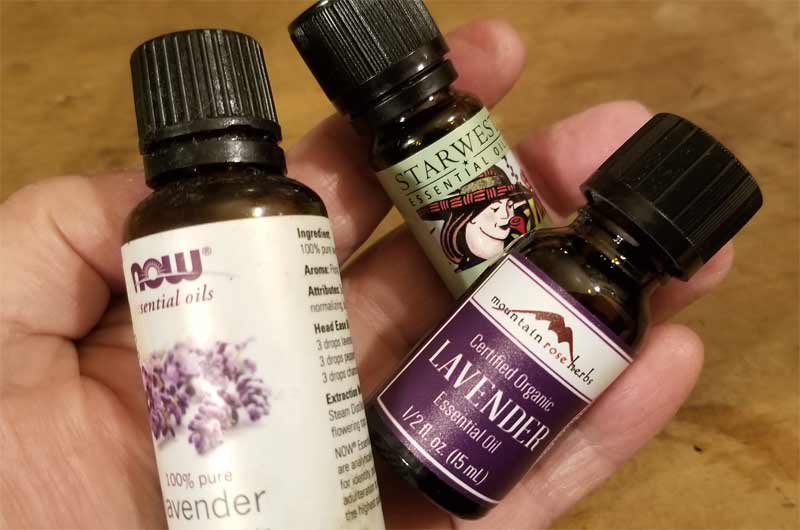 3 brands of lavender essential oils