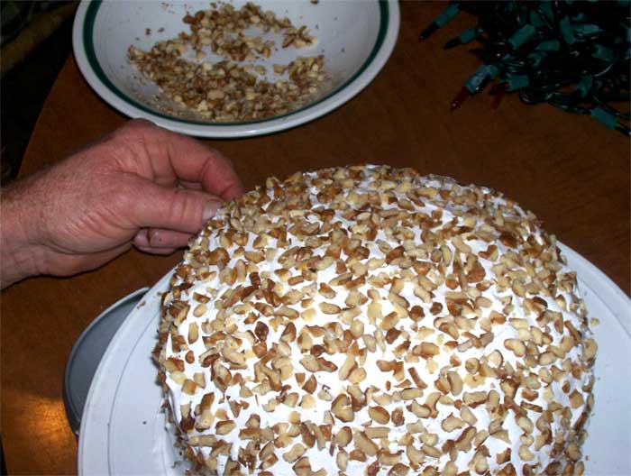 Black walnut cake