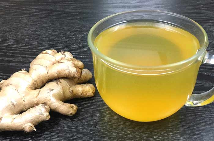 Ginger tea for sore throat