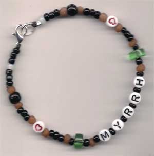 Myrrh bead bracelet