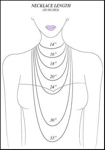 Necklace length chart